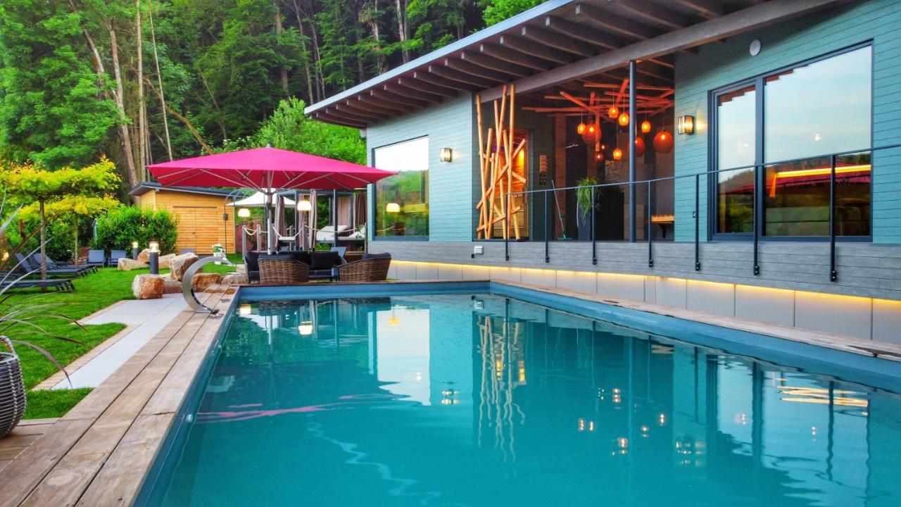 Hotel Erasmus - Mein Genuss- Und Wellnesshotel Trassem ภายนอก รูปภาพ